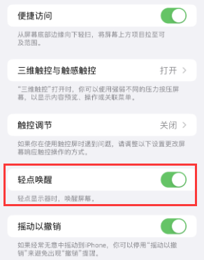 玉泉苹果授权维修站分享iPhone轻点无法唤醒怎么办