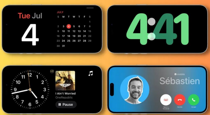 玉泉苹果手机维修分享iOS17横屏充电待机显示有什么好处 
