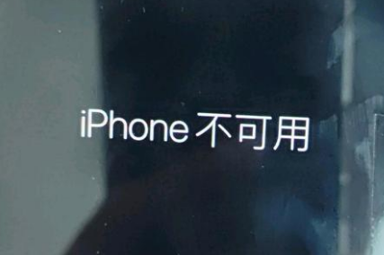 玉泉苹果服务网点分享锁屏界面显示“iPhone 不可用”如何解决 