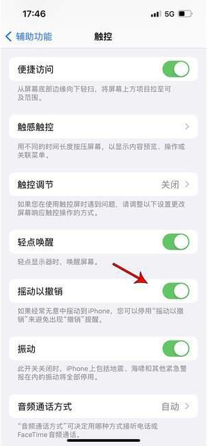 玉泉苹果手机维修分享iPhone手机如何设置摇一摇删除文字 